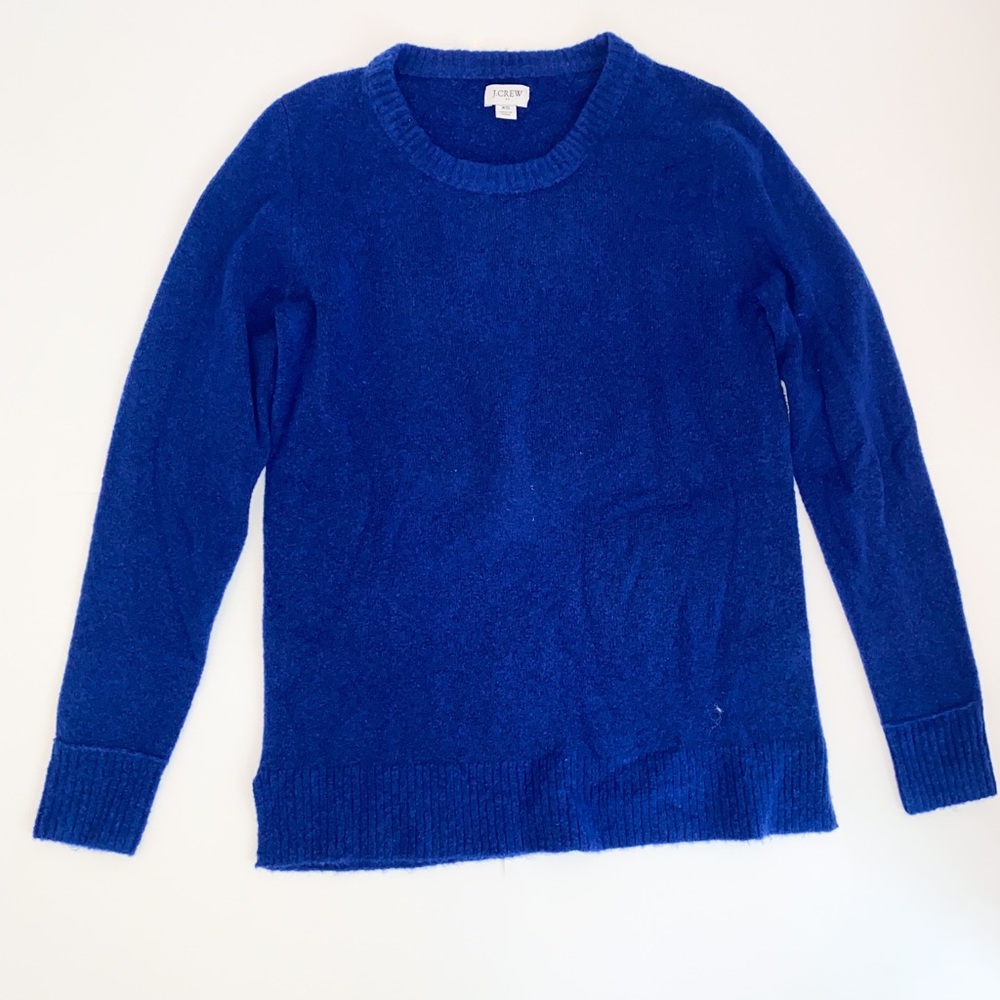 J. Crew royal blue oversized sweater